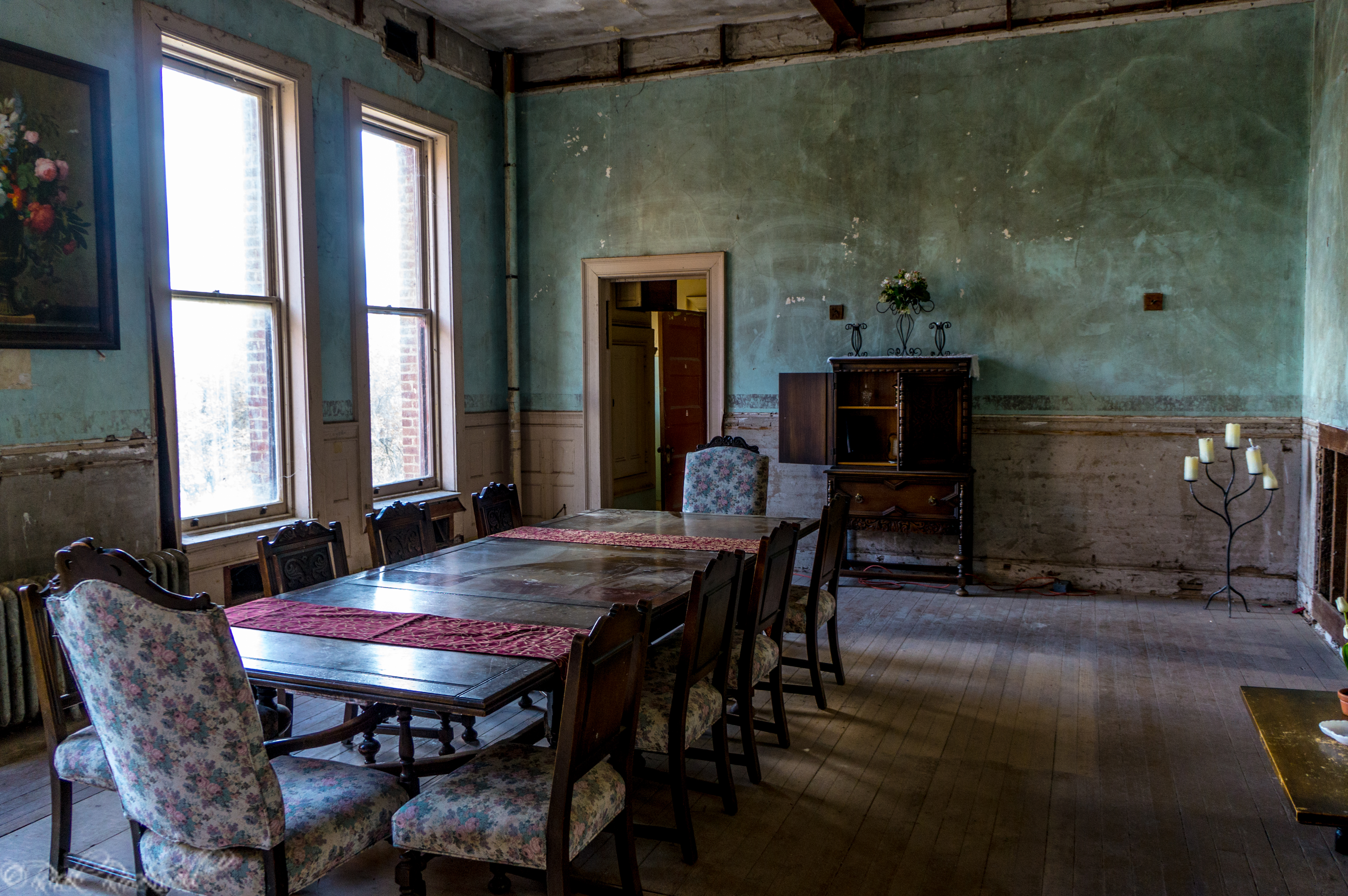 old scary dining rooms
